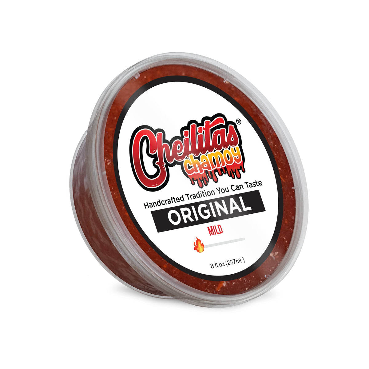 Cheilitas Chamoy Original rim dip 8oz enhances drinks with sweet-sour heat.