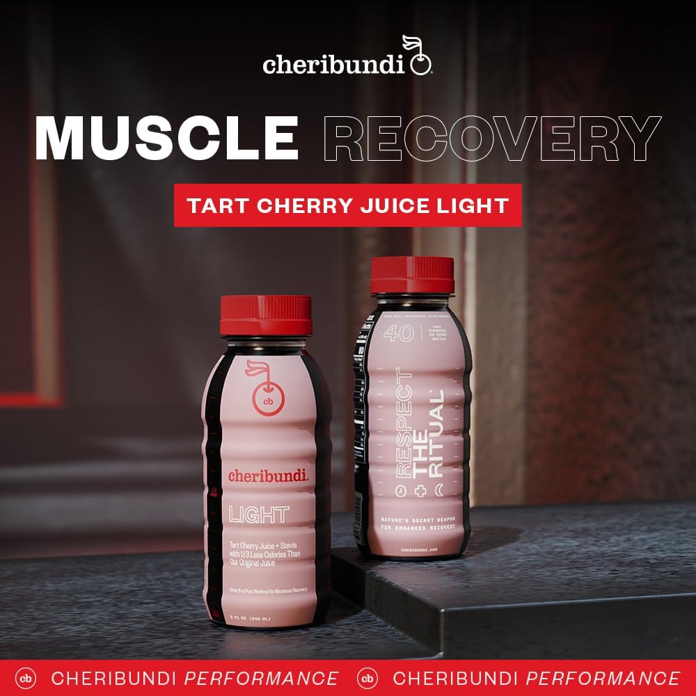 Cheribundi Light label highlights 80 calories and stevia sweetness for lighter recovery options