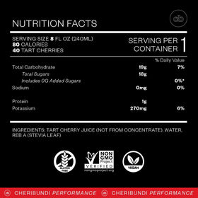 Cheribundi Light pours tart cherry juice for refreshing hydration after training