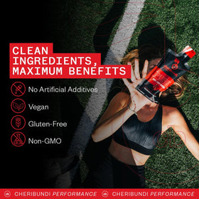 Cheribundi maximum recovery pouch designed for muscle repair after training