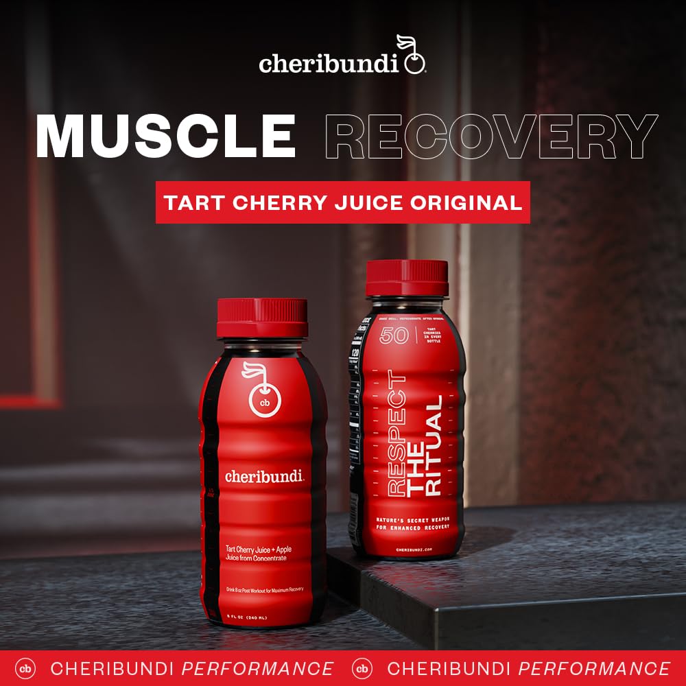 Pouring Cheribundi Tart Cherry Juice Original to fuel post-workout recovery