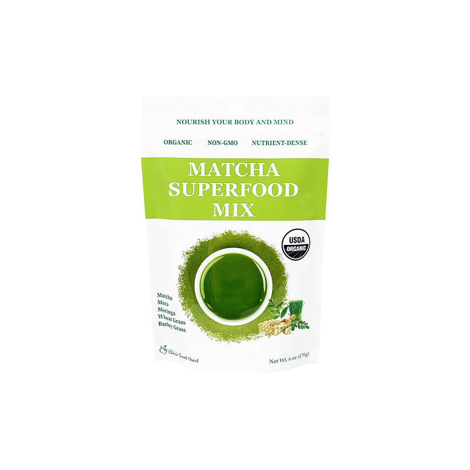 Chérie Sweet Heart Matcha powder bottle for natural focus and energy.