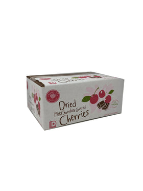 Cherry Bay Orchards Kosher milk chocolate cherries, rich flavor with real fruit.