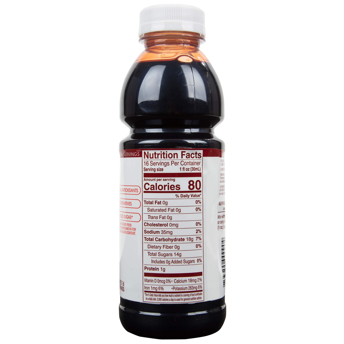 Cherry Bay Orchards Tart Cherry Concentrate glass with water demonstrates quick hydration boost.