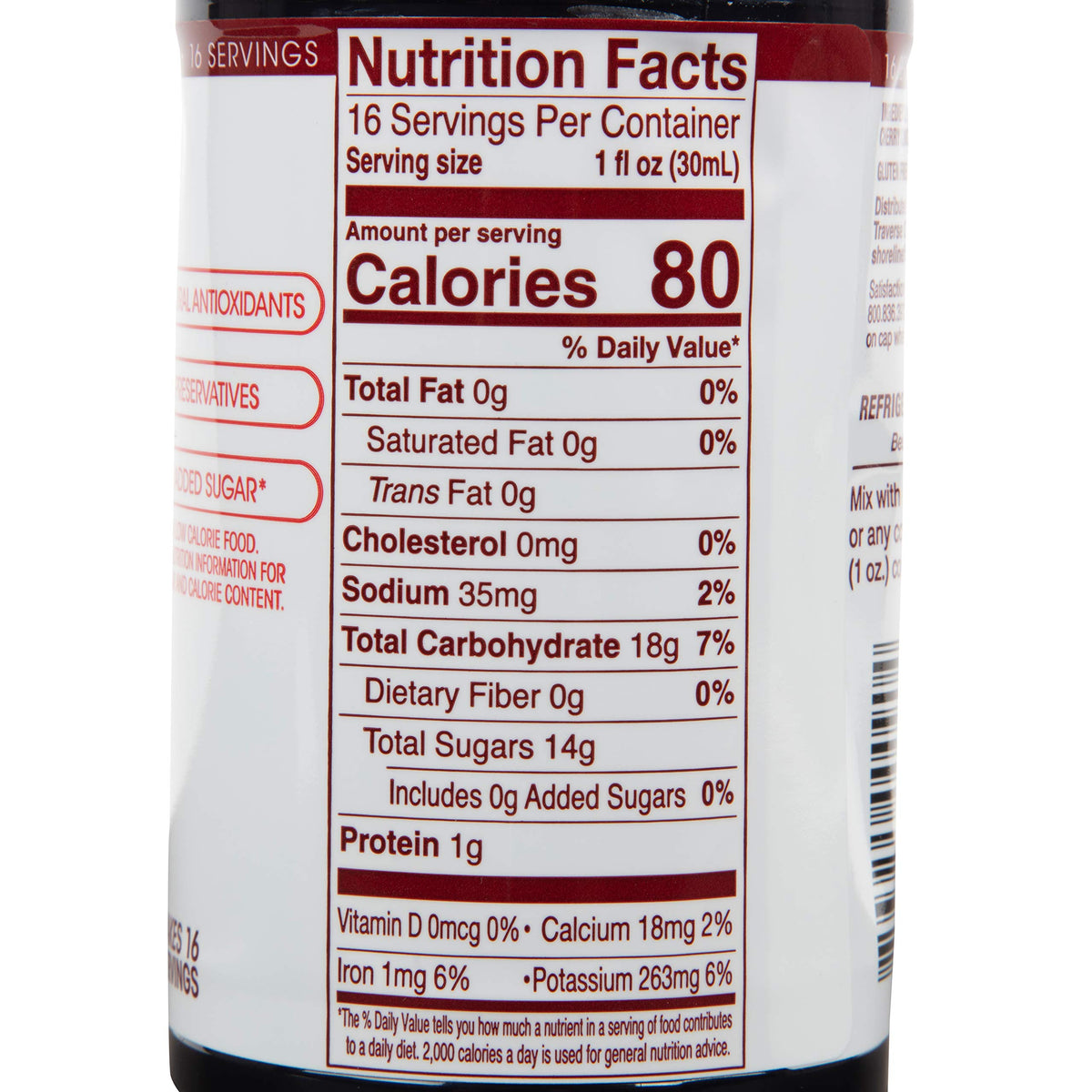 Cherry Bay Orchards Tart Cherry Concentrate on kitchen counter ready-to-use.