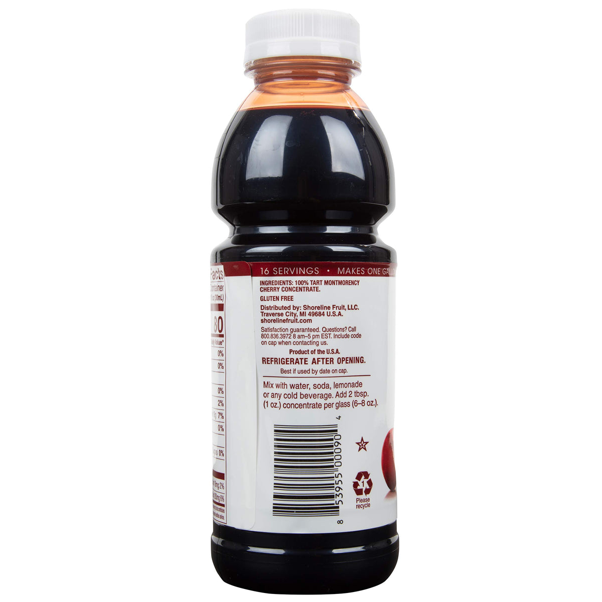 Cherry Bay Orchards Tart Cherry Concentrate pour into glass shows simple nightly routine.