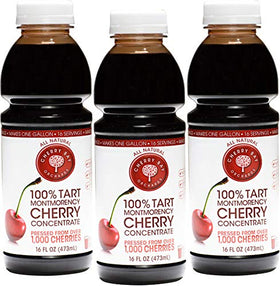 Cherry Bay Orchards Tart Montmorency concentrate bottle pour for easy mix-in beverages