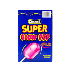 Cherry flavor Blow Pop close-up showing fruity shell and chewy center