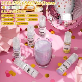 Cherrysea 5 color glitter sets for versatile decorating