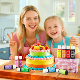 Cherrysea black bottle drops for dramatic dessert decorations