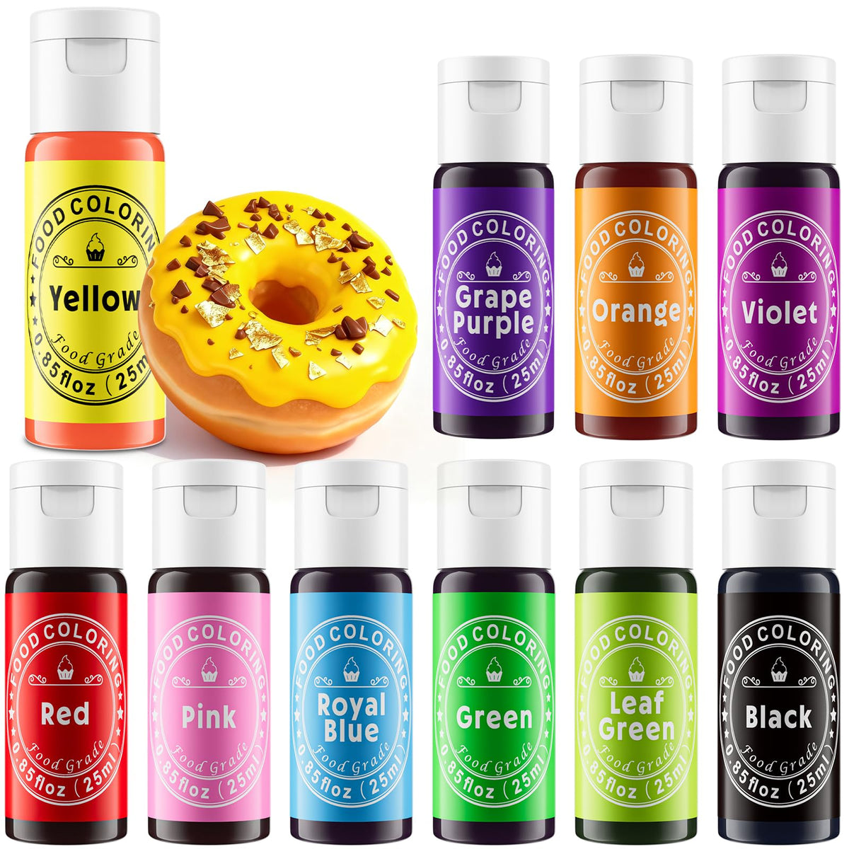 Cherrysea red bottle drops color for vibrant cake batter and icing