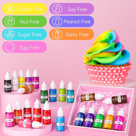 Cherrysea blue food coloring creates bold decorations that stay vivid after baking