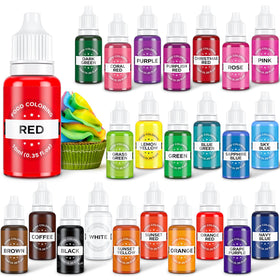 Cherrysea red food coloring for vibrant cake decorating and precise color control