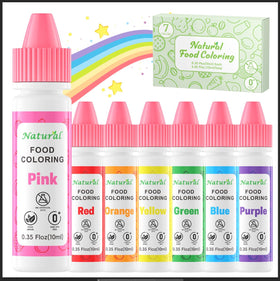 Cherrysea precision-dropper natural food coloring for controlled color