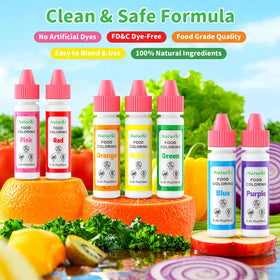 Cherrysea purple dye bottle enhances celebration desserts with depth.
