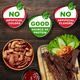 Cheshire Gifts exotic jerky variety pack highlights bold flavors for flavor explorers.