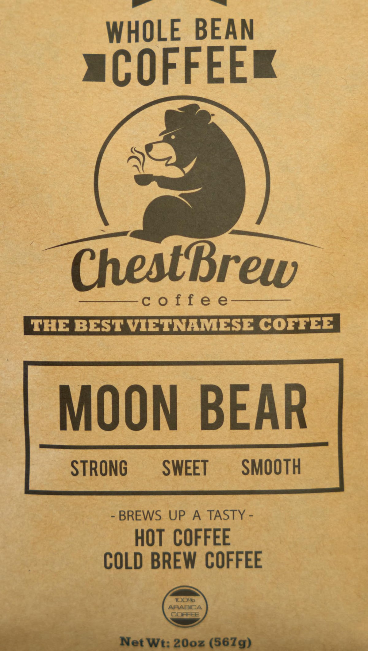 ChestBrew Moon Bear phin filter setup for flavorful Vietnamese coffee.