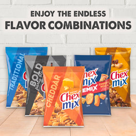 60-pack Chex Mix case ready for stock and replenishment.