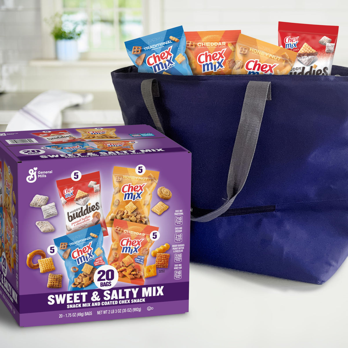 Chex Mix Cheddar bag highlighting cheesy crunch for cheese lovers