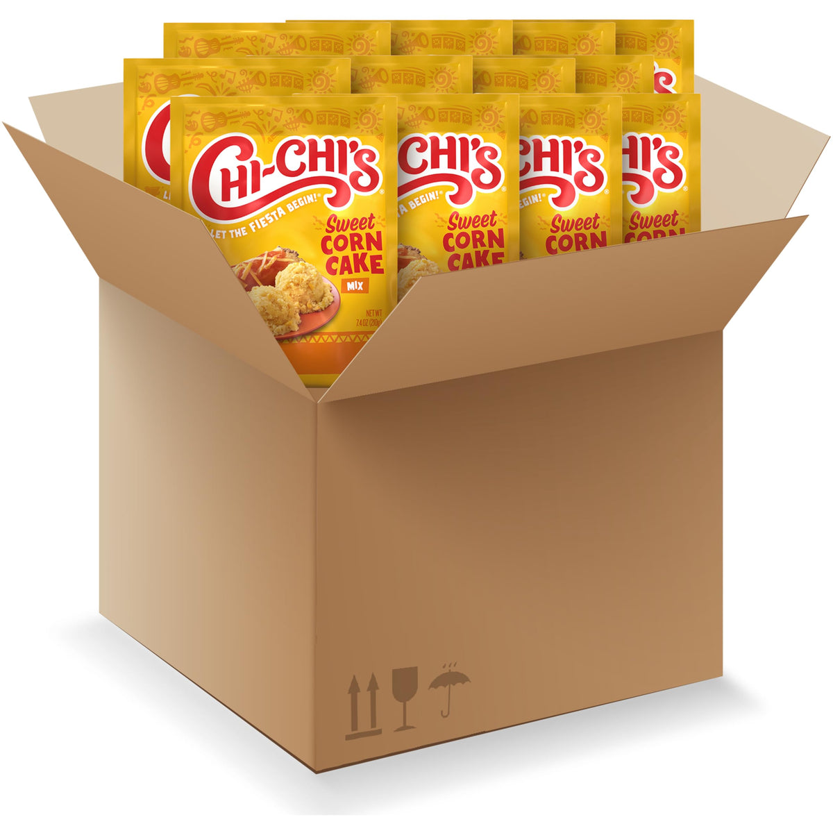 CHI-CHI'S Sweet Corn Cake Mix pack of 12 is a convenient pantry staple for quick desserts.