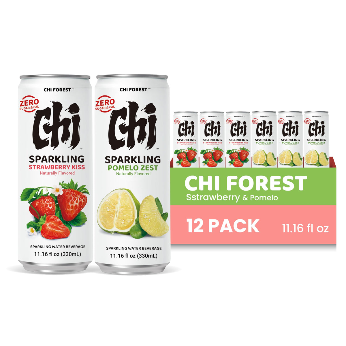 CHI FOREST 12-pack variety can showing both flavors for easy sampling