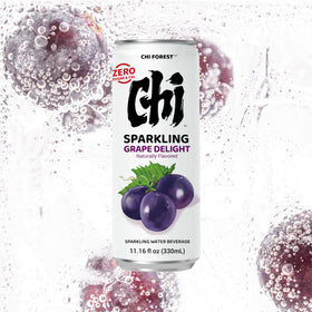 CHI FOREST All-natural flavors banner on CHI FOREST can