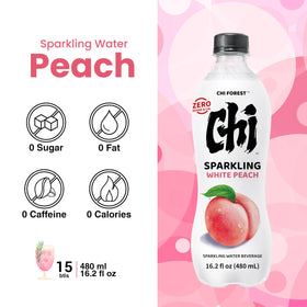 CHI FOREST Pack 15 bottles illustrates convenient zero sugar hydration.