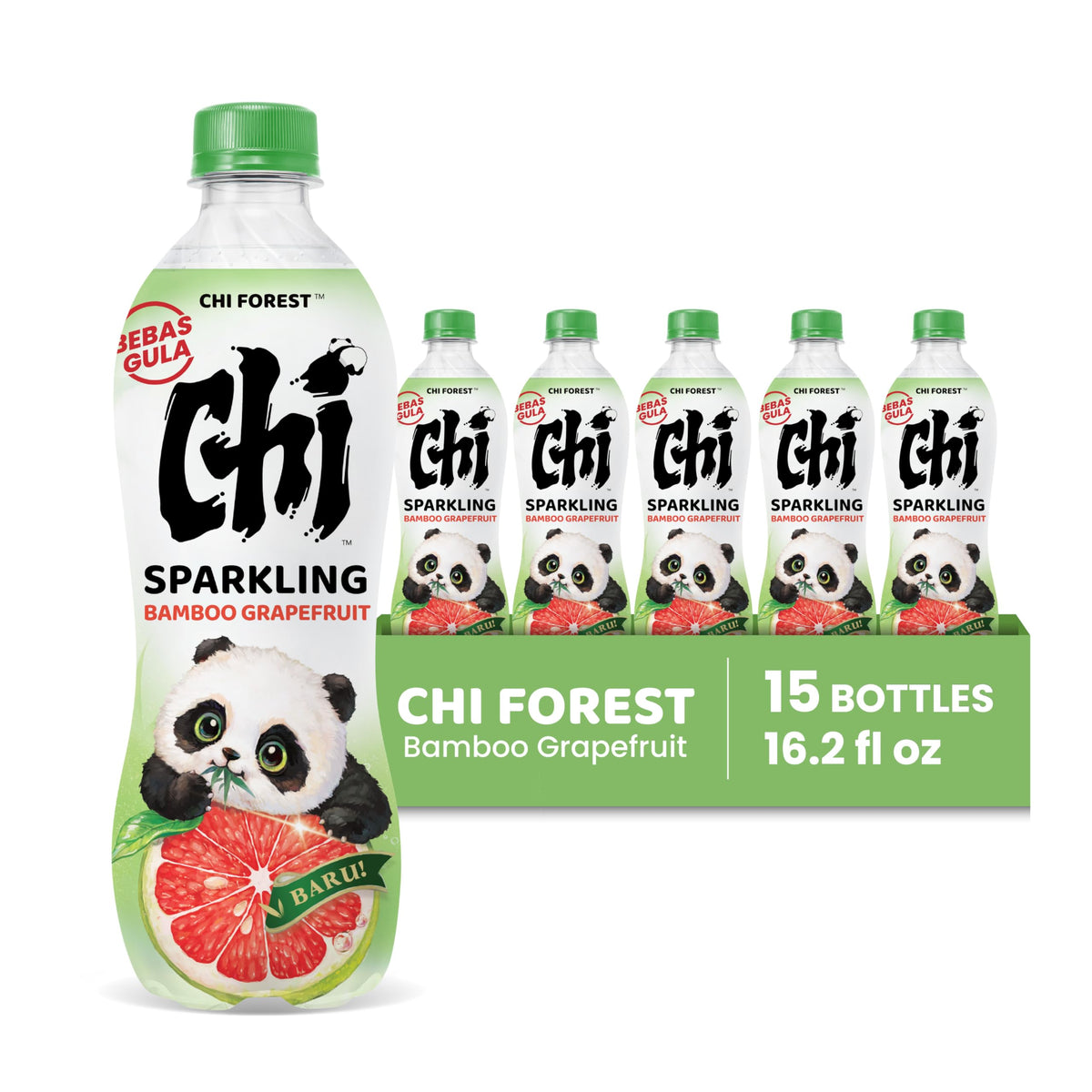 Chi Forest pack of 15 zero-sugar drinks for convenient daily hydration.