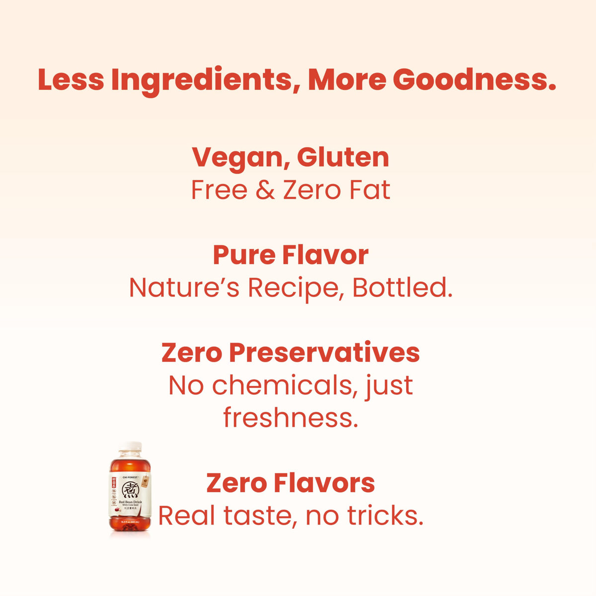 Carton label notes zero sugar, zero fat, zero calories.