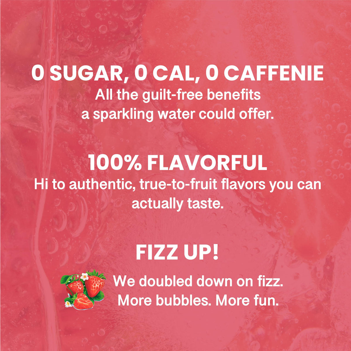 Chi Forest Strawberry Sparkling Water chilled-glass ready-to-drink convenience.
