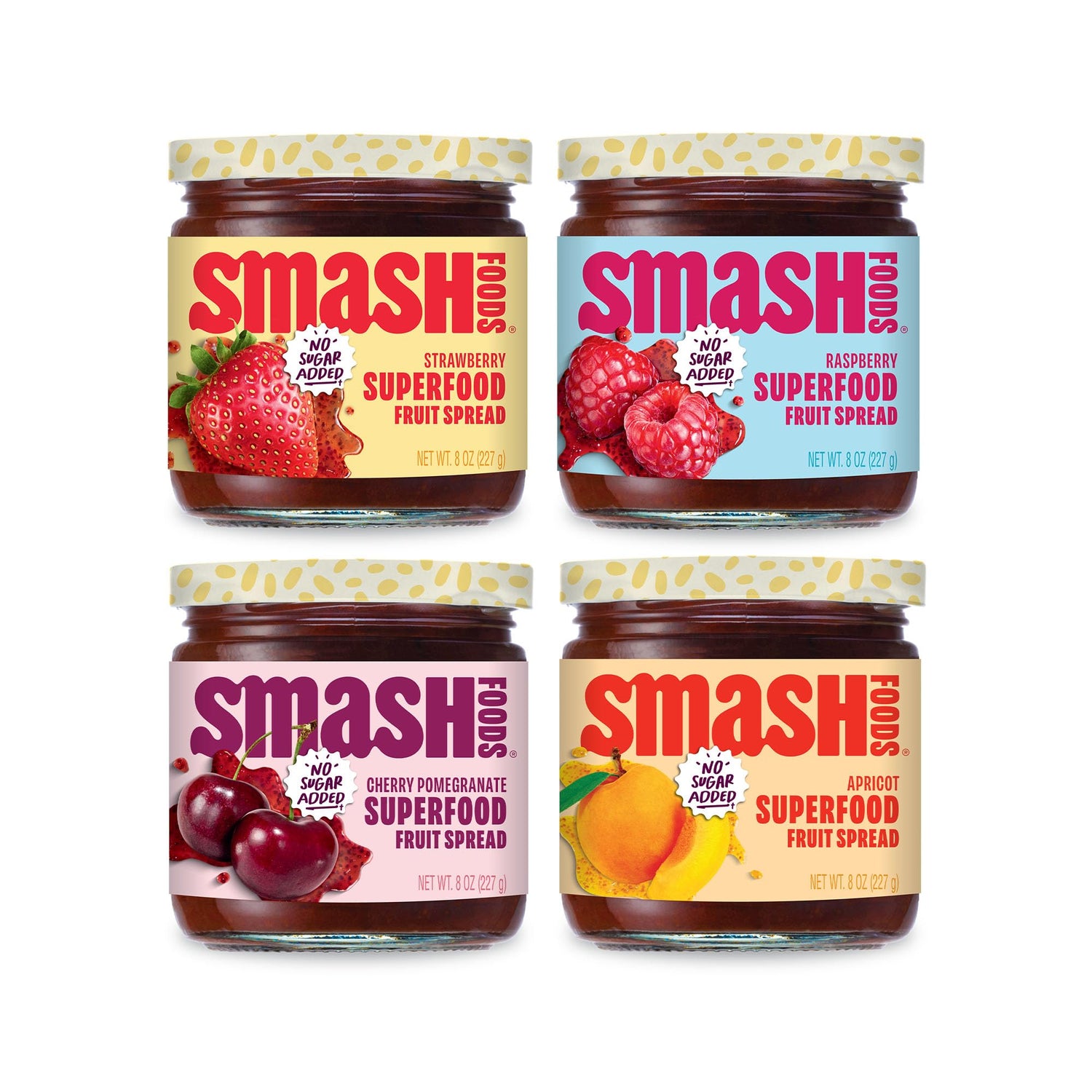 Chia Smash Adventure Variety Pack jar shows real fruit for keto-friendly spread