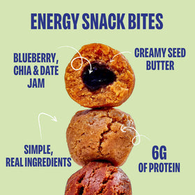 Chia Smash Blueberry Cashew Bites close-up—protein-packed bite for energy
