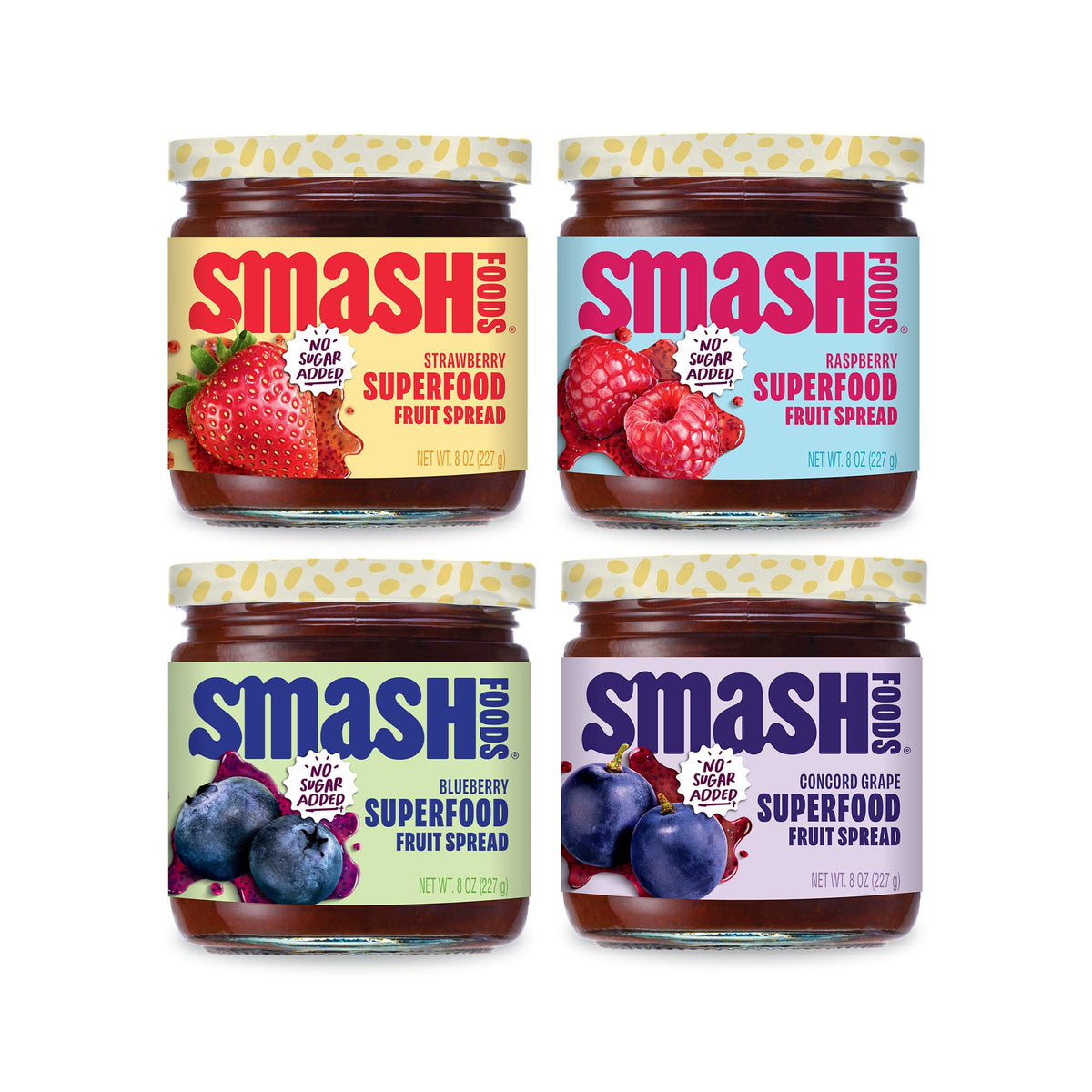 Chia Smash Classics Variety 4-Pack on display, convenient for quick keto-friendly breakfasts.