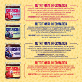 Chia Smash keto/paleo-friendly label on jar for low-carb meals.