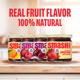 Chia Smash Real Fruit close-up highlights natural sweetness and upcycled ingredients