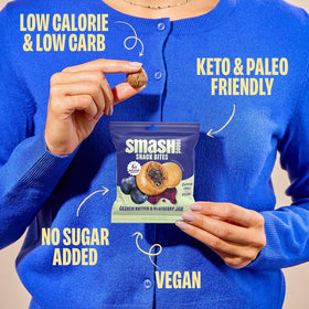 Chia Smash Smash Bites nostalgic flavor in a compact protein-packed bite.