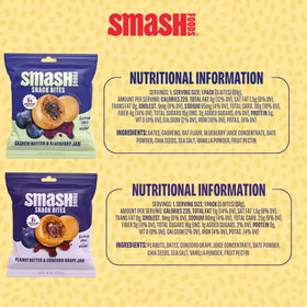 Chia Smash Smash Bites portable packaging ideal for lunchboxes and travel.