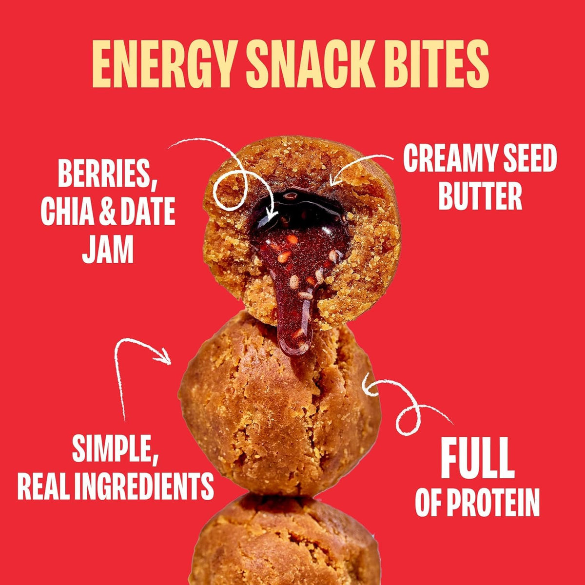 Chia Smash Smash Bites vegan snack with seed butter and jam in a portable tray.