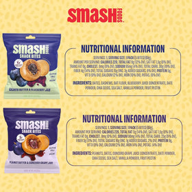 Chia Smash Smash Bites strawberry jam focus for familiar taste.