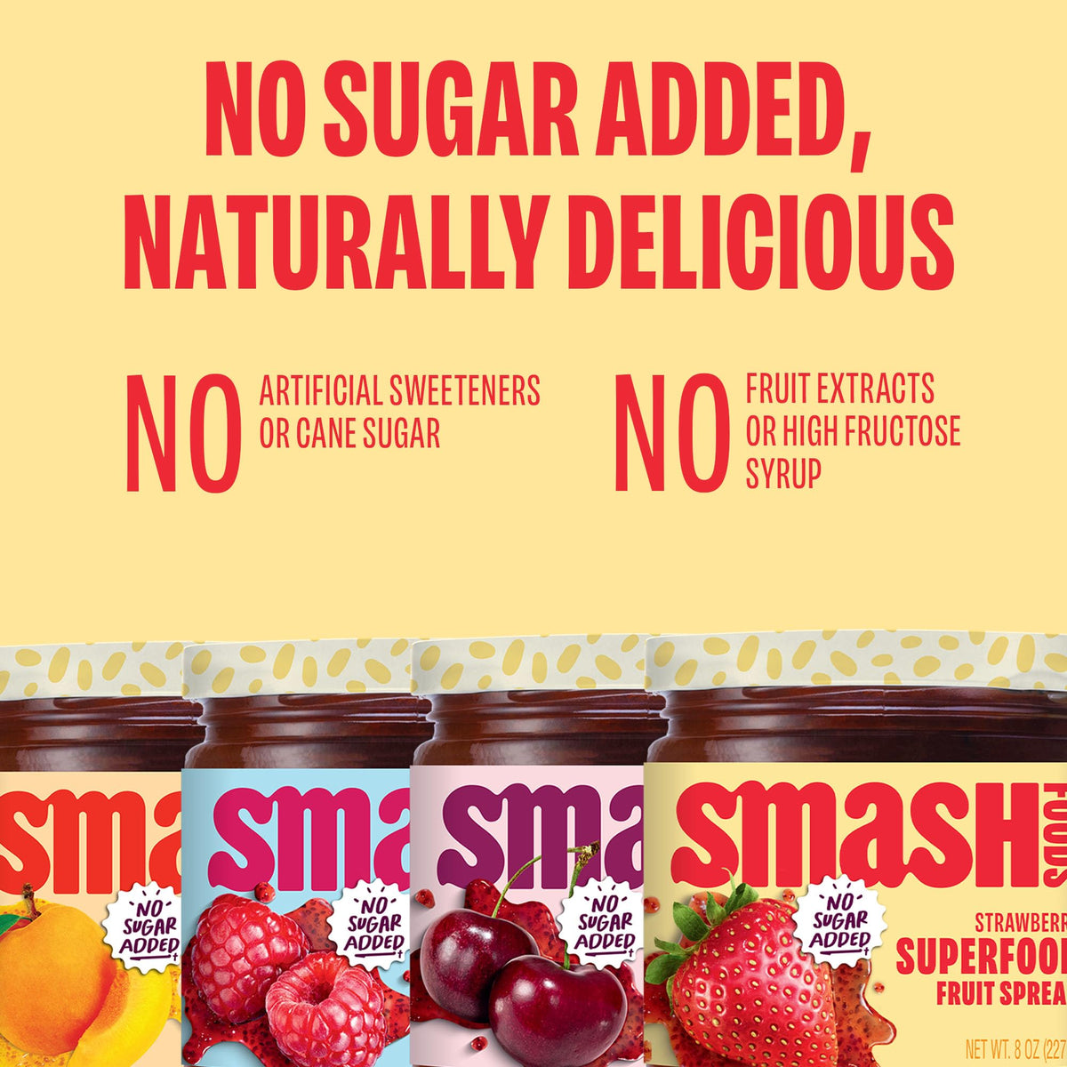 Chia Smash Upcycled Fruit ingredients emphasize sustainability and nutrition