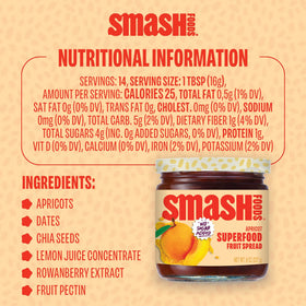 Chia Smash Apricot Jam swirled into yogurt and oats for a nutritious boost.