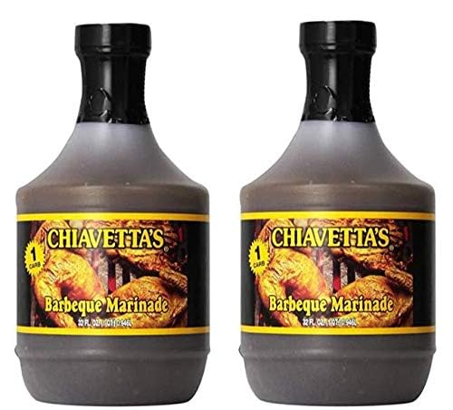 Chiavetta's BBQ Chicken Marinade bottle pour enhances grilled chicken flavor for backyard barbecues