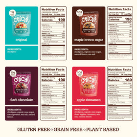 ChiChi hot cereal maple brown sugar bowl promotes comforting mornings.
