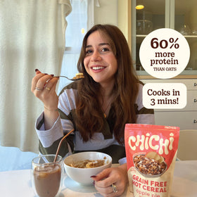 ChiChi hot cereal microwaves quickly for a convenient morning boost.