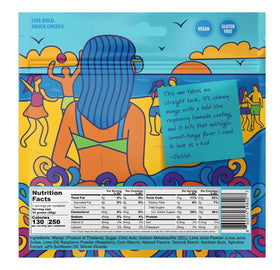 Chici Mama Mango Bites Strawberry Lemonade flavor, refreshing lunchbox treat