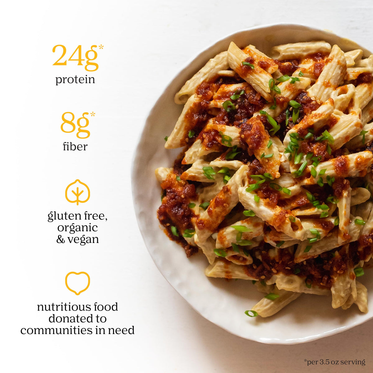 Chickapea pasta cooking in pot ready in minutes.