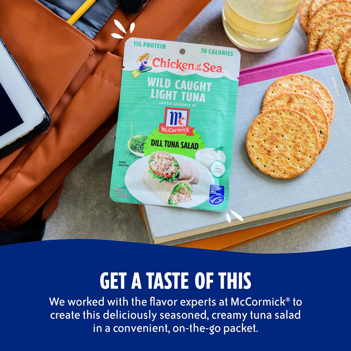 Chicken of the Sea Dill Tuna sandwich-ready pouch for lunch