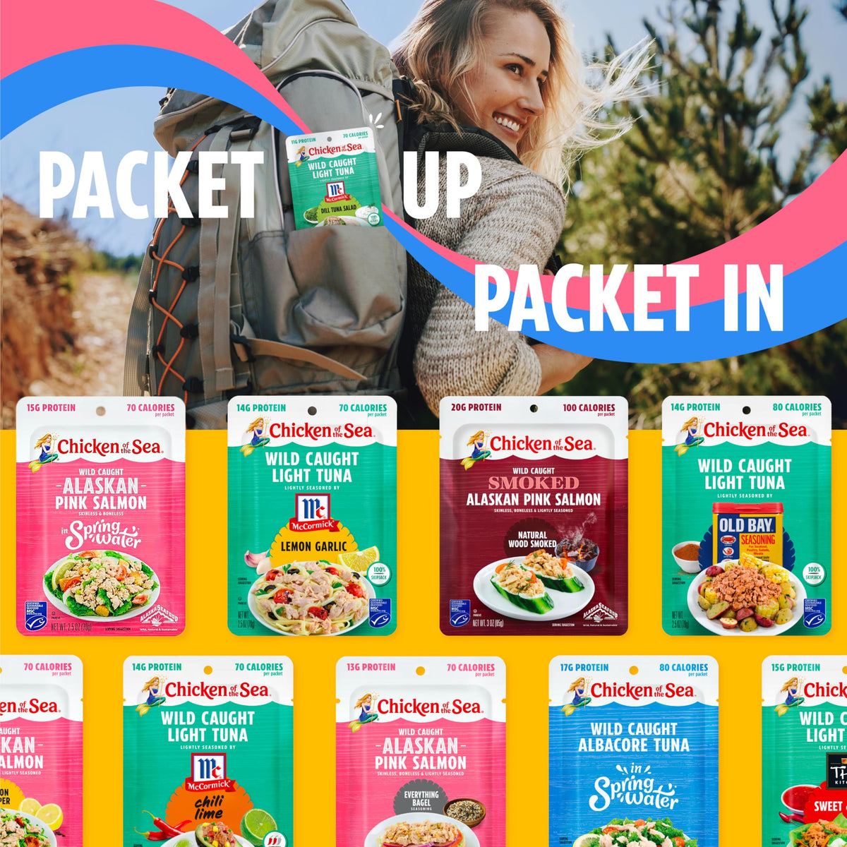 MSC-certified wild tuna label on Frank's RedHot packaging