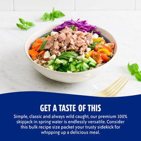 Chicken of the Sea high-protein tuna in water supports active meals