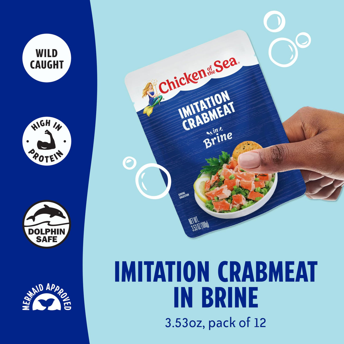 Bulk 12-pack of Chicken of the Sea crabmeat for pantry stock